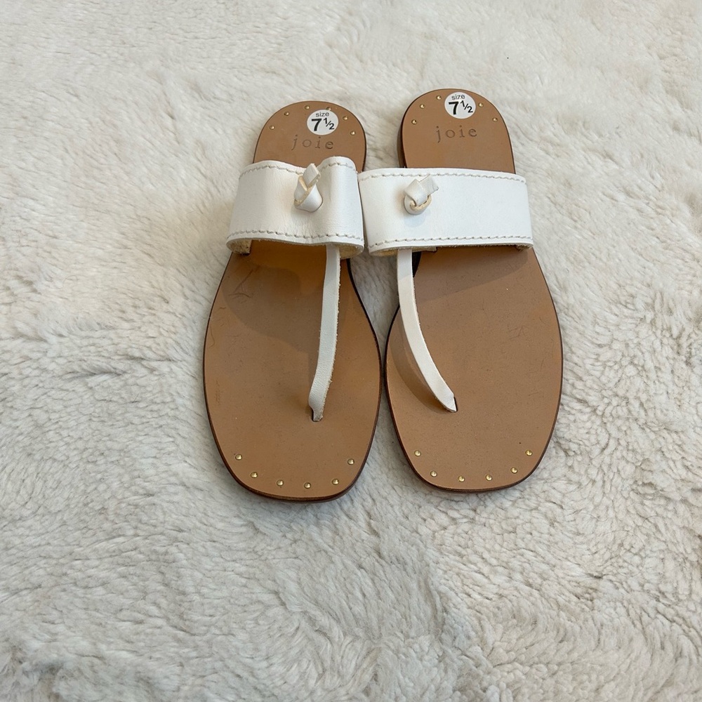 Joie White Sandals